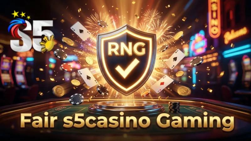 Verify s5casino's RNG certification to ensure fair and unmanipulated Color Game results.