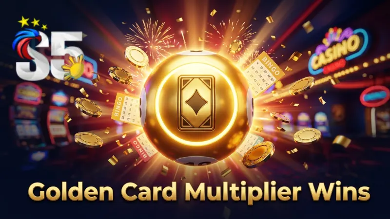 The Golden Card symbol multiplies your winnings, turning a good round into a great one.