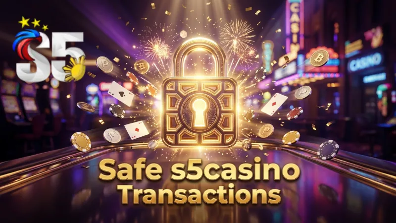 s5casino ensures secure and speedy cash-ins and cash-outs through e-wallets.